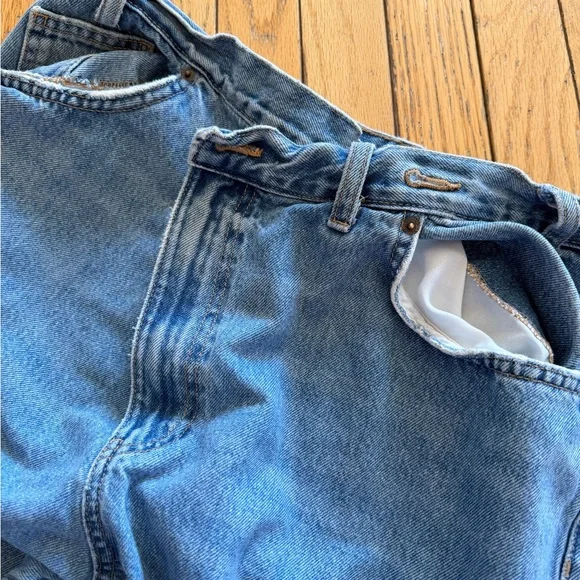 ZARA CROSSOVER WAISTBAND JEANS - MISSING BUTTON - Picture 3 of 7
